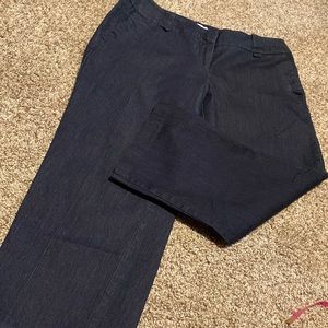 New York & Company dark-wash dressy stretch  cropped jeans (10)